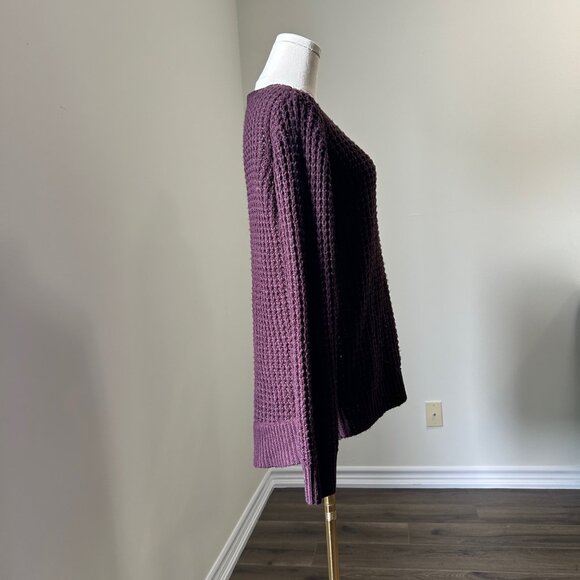 Ardene Purple Chunky Knit Sweater, Size Medium, Good Used Condition - Picture 4 of 11